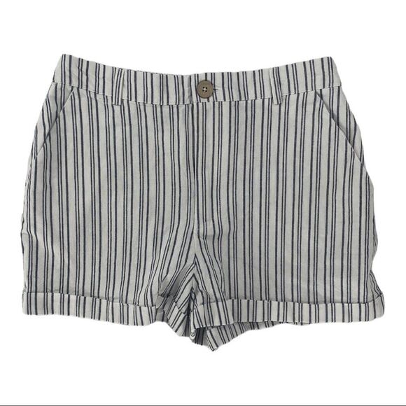 Forever 21 Pants - Forever 21 Medium Navy Blue Pinstripe Shorts